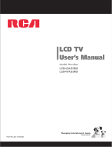 RCA LED42A55RS User manual