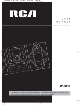 RCA RS2058 User manual