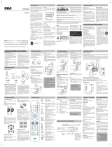 RCA RTD325W User manual