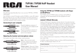 RCA TVP100 User manual
