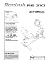 Reebok Rb 310 Exercise Bike User manual