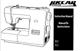 Riccar R552 User manual
