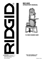 RIDGID BS1400 User manual