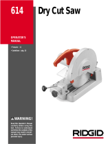 RIDGID Dry Cut Saw User manual