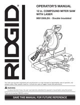 RIDGID MS1250LZA User manual