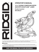 RIDGID MS1290LZ1 User manual