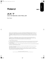 Roland AX-7 User manual