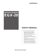 Roland EGX-20 User manual