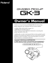 Roland GK-3 User manual