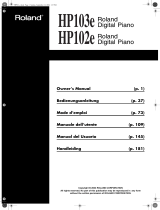 Roland HP102E User manual