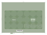 Roland HP-203 User manual