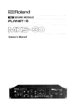 Roland MKS-30 User manual