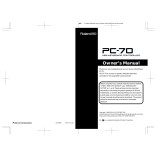 Roland PC-70 User manual