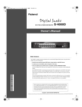 Roland S-4000D User manual