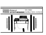 Roland SH-1000 User manual