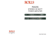 Rolls RA235 User manual