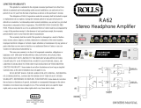 Rolls RA62 User manual