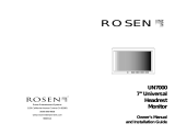 Rosen Entertainment Systems UN7000 User manual