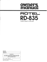 Rotel RD-835 User manual