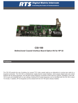 RTS Csi-100 User manual