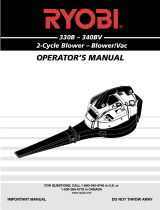 Ryobi 330B, 340BV User manual