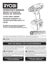 Ryobi CD100 User manual