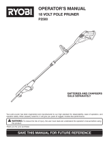 Ryobi P2500 User manual