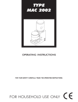 Saeco Coffee Makers MAC 2002 User manual