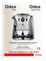 Saeco Coffee Makers GIRO PRO User manual