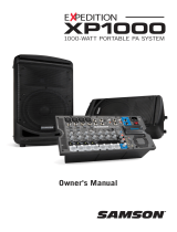 Samson XP1000 User manual