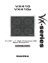 Hartke Bass Enclosure VX410 User manual