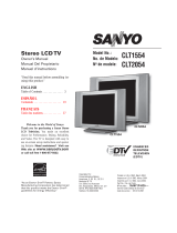 Sanyo CTL2054 User manual