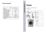 Haier XQG50-S1016 User manual