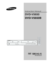 Samsung DVD-V5650 User manual