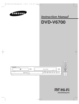 Samsung DVD-V6700- User manual