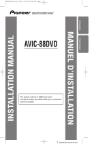 Pioneer AVIC-88DVD User manual