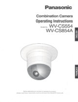 Panasonic WV-CS554 User manual