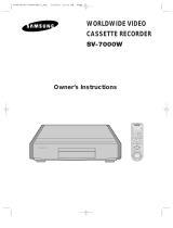 Samsung SV-7000W User manual