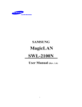 Samsung SWL-2100N User manual