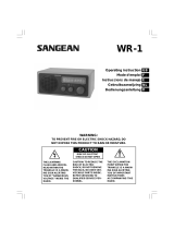 Sangean Electronics WR-1 User manual