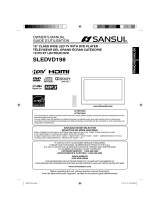 Sansui SLEDVD198 User manual