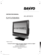 Sanyo AVL-2610 User manual