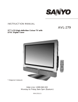 Sanyo AVL-279 User manual