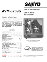 Sanyo AVM-3259G User manual