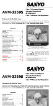 Sanyo AVM3259S User manual