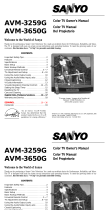 Sanyo AVM-3650G User manual