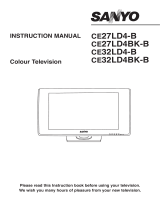 Sanyo CE27LD4BK-B User manual