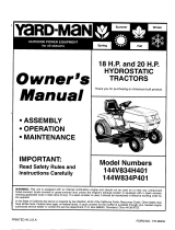 Yard-Man 144V834H401 User manual