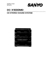 Sanyo DC-X1000MD User manual