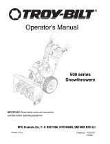 Troy-Bilt 500 Series User manual